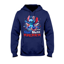 Load image into Gallery viewer, Personalized God Bless America T-Shirt &amp; Hoodie for July 4th Gift
