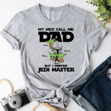 Load image into Gallery viewer, Personalized Jedi Master T-shirt &amp; Hoodie Gift for Dad
