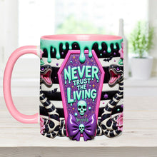 Load image into Gallery viewer, Personalized Accent Mug Never Trust The Living Gift for Couple

