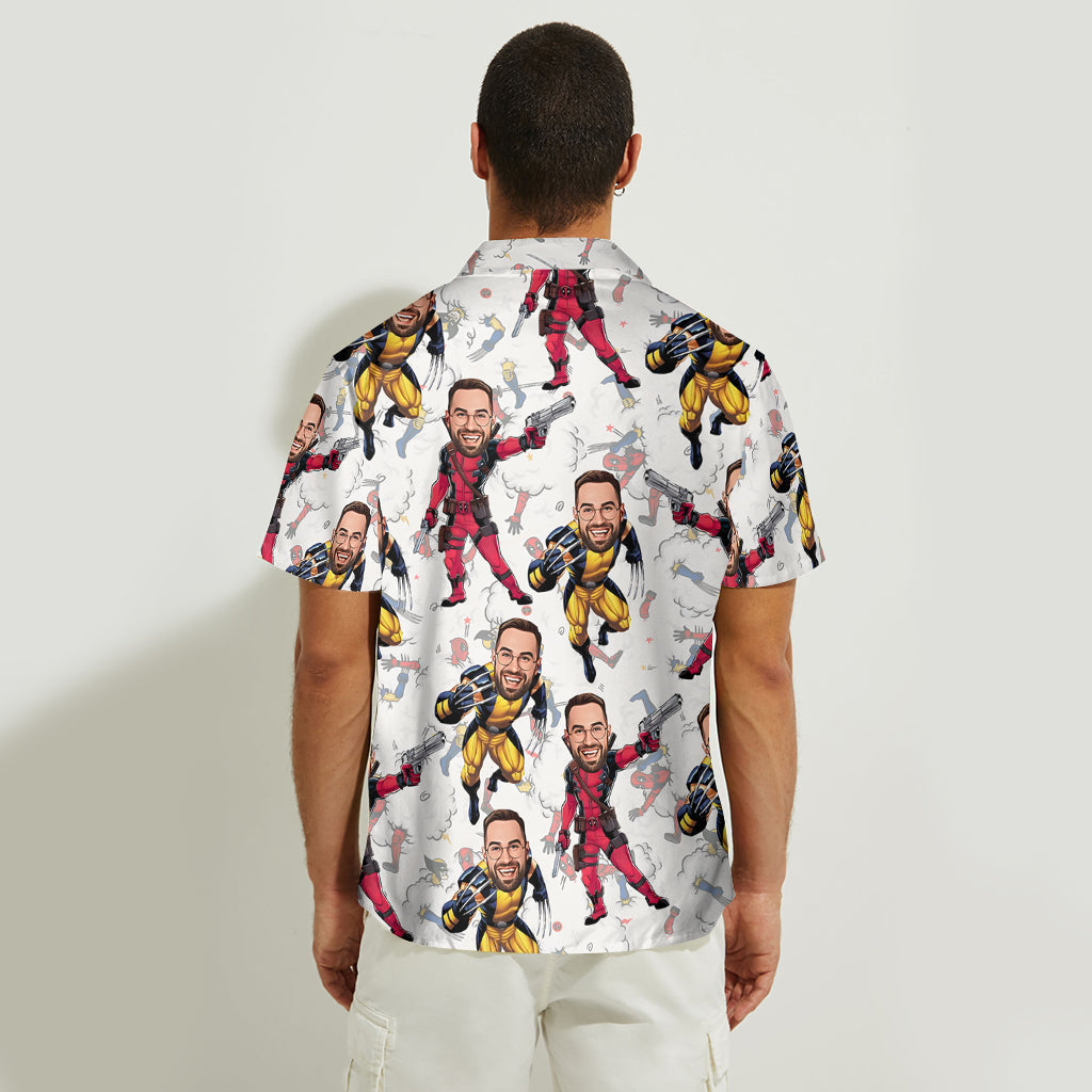 Personalized Cartoon Hawaiian Shirt Custom Name Gift for Him