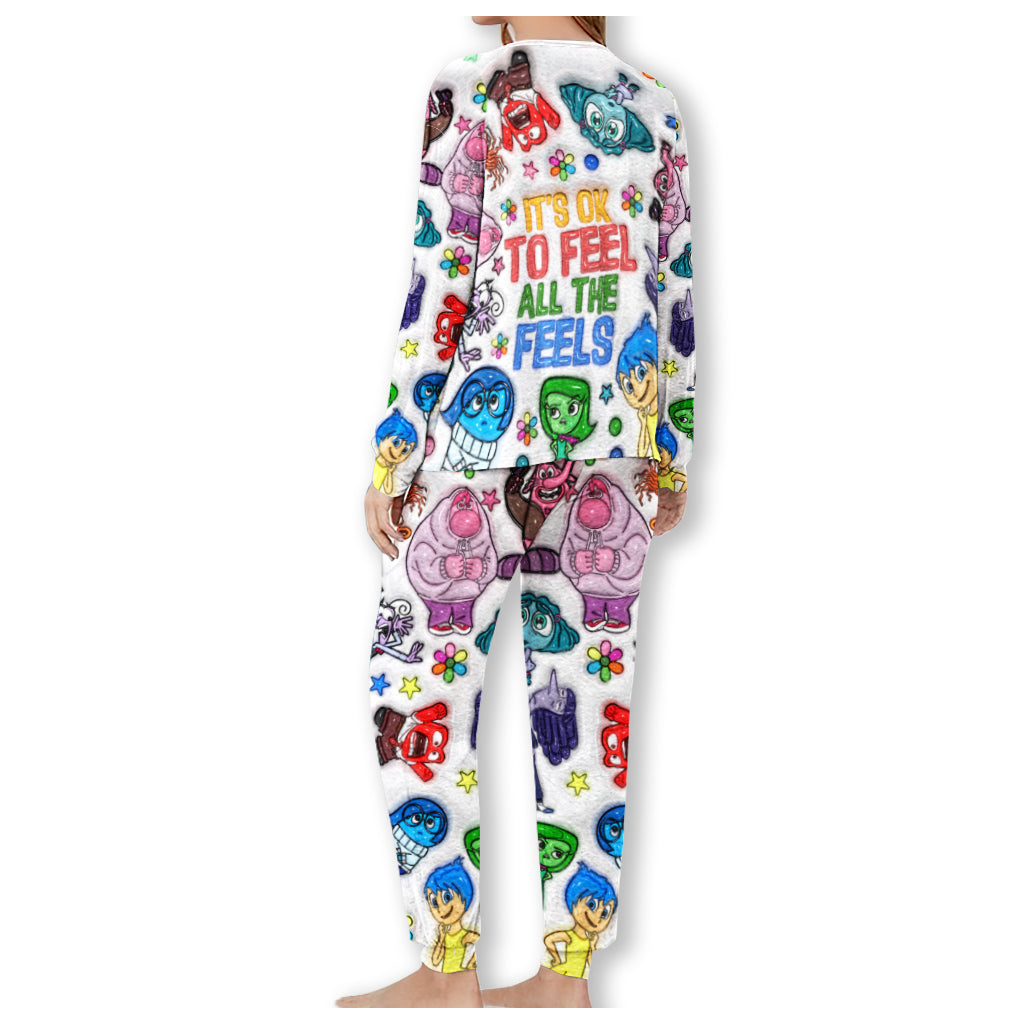 Personalized Pajama Set Cute Long Sleeve Leggings Gift for Kids
