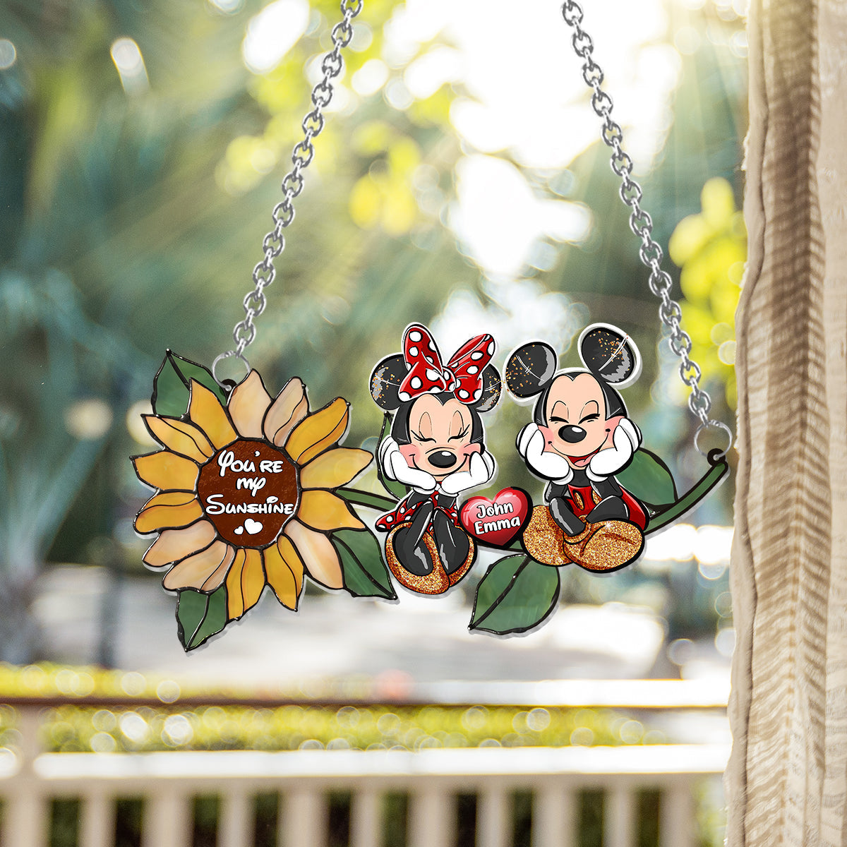 Personalized Sunflower Suncatcher Ornament for Home Decor