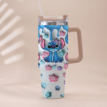 Load image into Gallery viewer, Personalized Ohana Tumbler with Handle Custom Name Gift for Family
