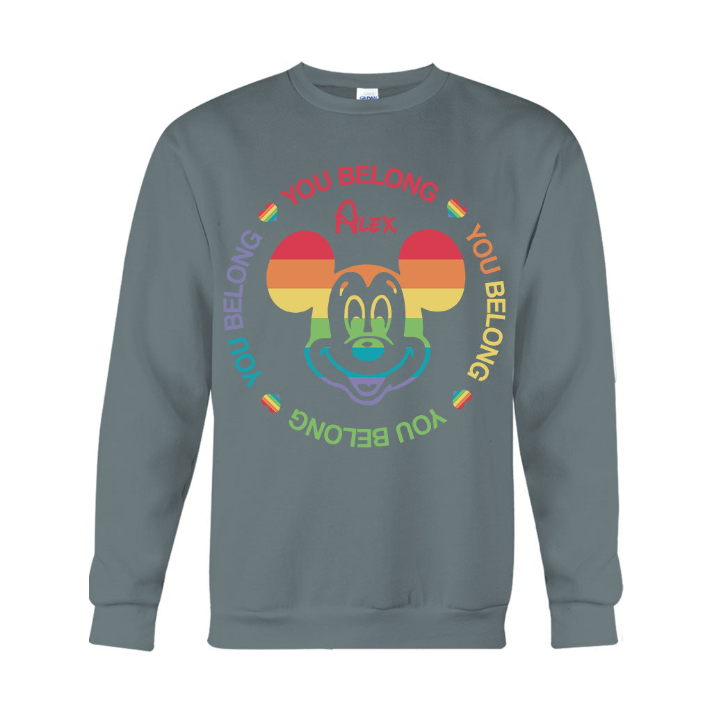 Personalized LGBT Pride T-shirt & Hoodie with Custom Name