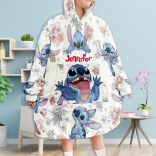 Load image into Gallery viewer, Personalized Stitch Blanket Hoodie Gift for Kids &amp; Teens
