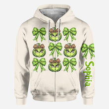 Load image into Gallery viewer, Personalized Grinchy Christmas All Over Shirt for Women
