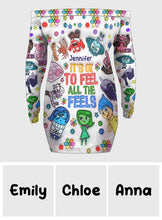 Load image into Gallery viewer, Personalized Off Shoulder Long Sleeve Dress for Women | Unique Gift Idea
