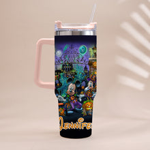 Load image into Gallery viewer, Personalized Halloween Tumbler with Handle for Drinks
