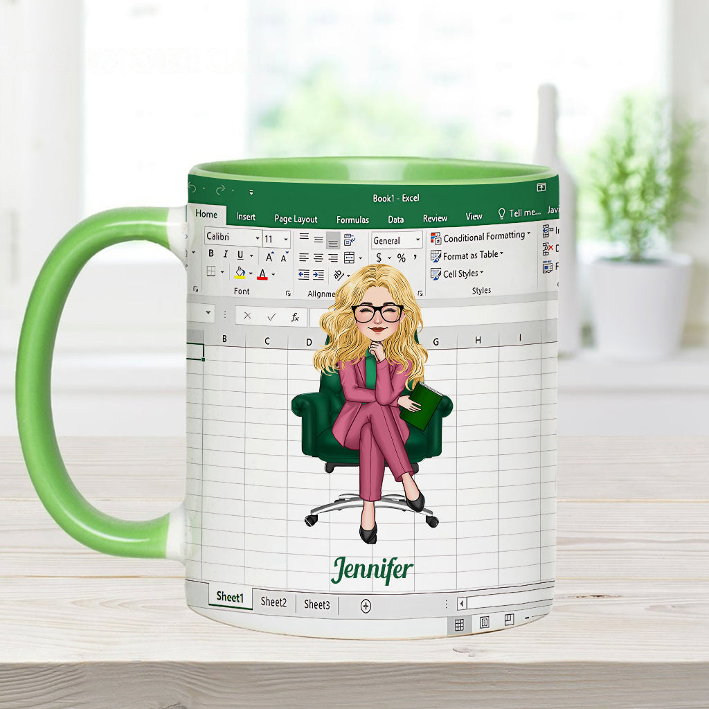 Personalized Accent Mug Custom Colleague Gift with Name
