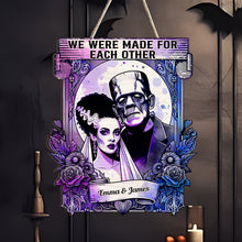 Load image into Gallery viewer, Personalized Custom Shaped Wood Sign for Couples - Unique Gift
