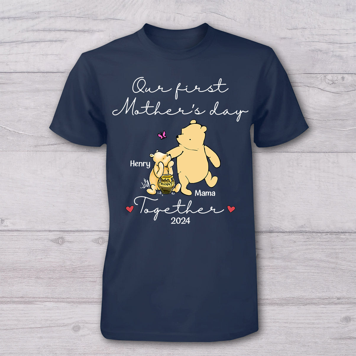 Personalized Mouse T-shirt and Baby Onesie for First Mother's Day Gift