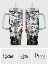 Load image into Gallery viewer, Personalized Nightmare Tumbler with Handle Custom Name Gift
