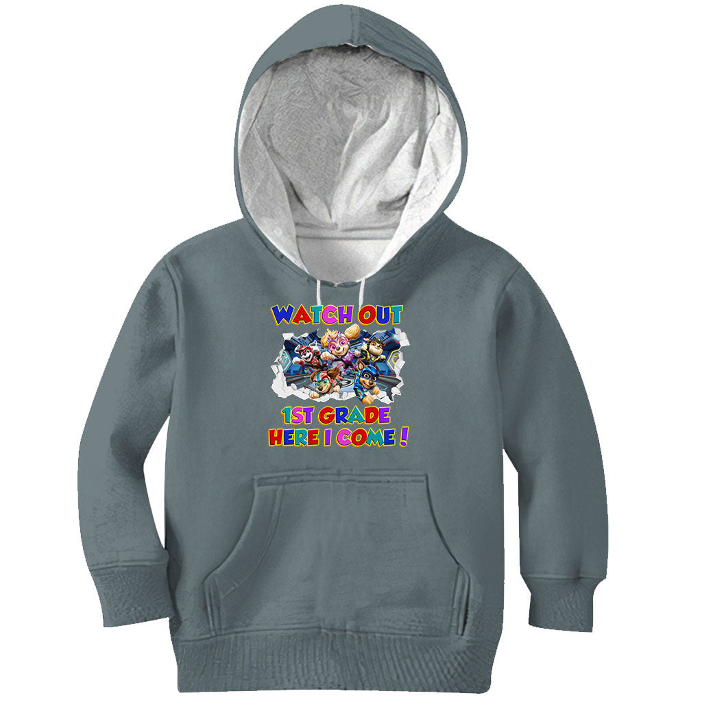 Personalized Kids T-Shirt with Watch Out Design for Back to School
