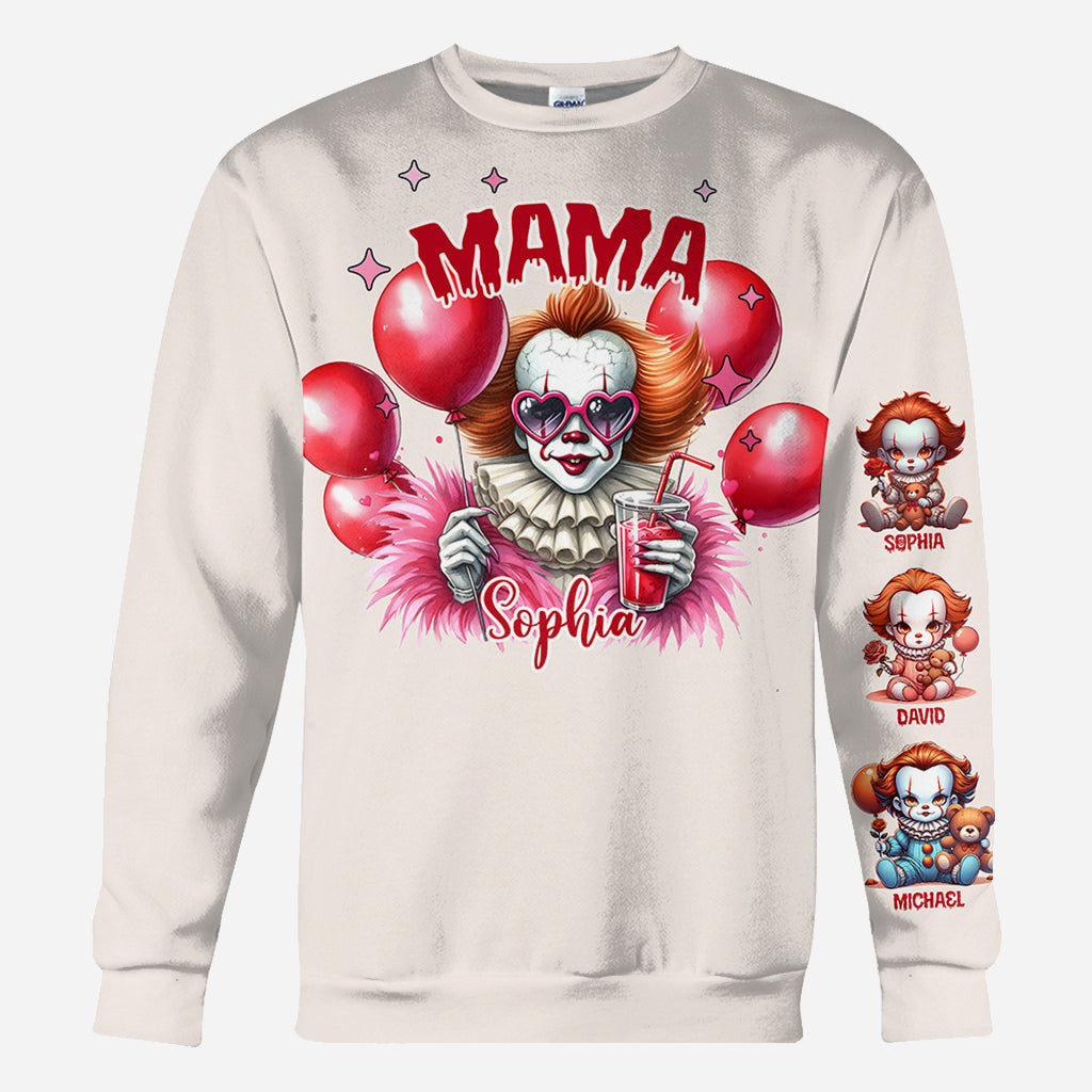 Personalized Scary Mama All Over Shirt Custom Name Gift