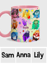 Load image into Gallery viewer, Personalized Accent Mug with Emotions Design Gift for Friends
