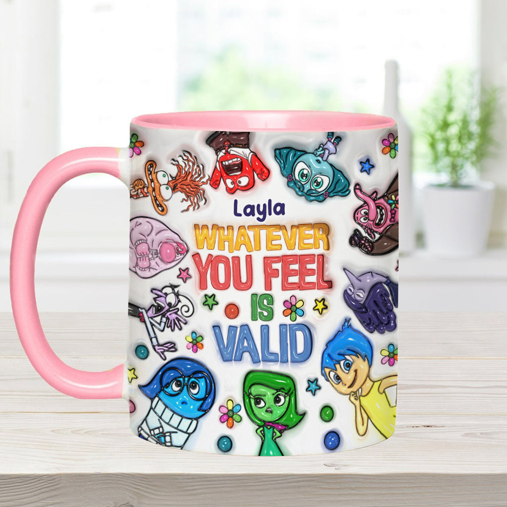 Personalized Accent Mug Whatever You Feel Valid Gift for Kids