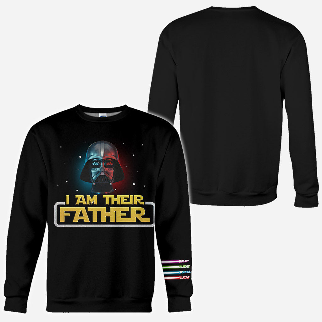 Personalized I Am Your Father All Over Shirt Custom Names Gift for Dad