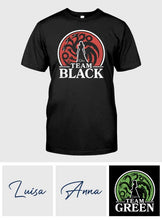 Load image into Gallery viewer, Personalized Team Black vs Green Hoodie &amp; T-shirt Gift
