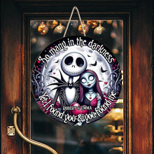 Load image into Gallery viewer, Personalized Nightmare Round Wood Sign Custom Couple Gift for Wedding Anniversary
