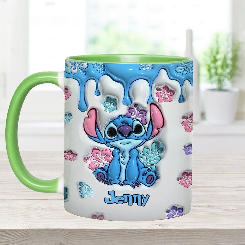 Personalized Ohana Accent Mug Custom Name Gift for Birthdays