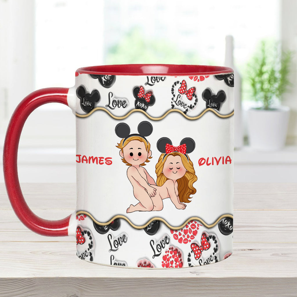 Personalized Accent Mug with Custom Name for Valentine's Day Gift