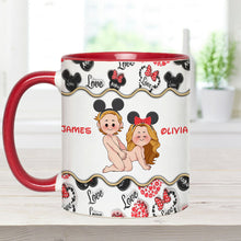 Load image into Gallery viewer, Personalized Accent Mug with Custom Name for Valentine's Day Gift
