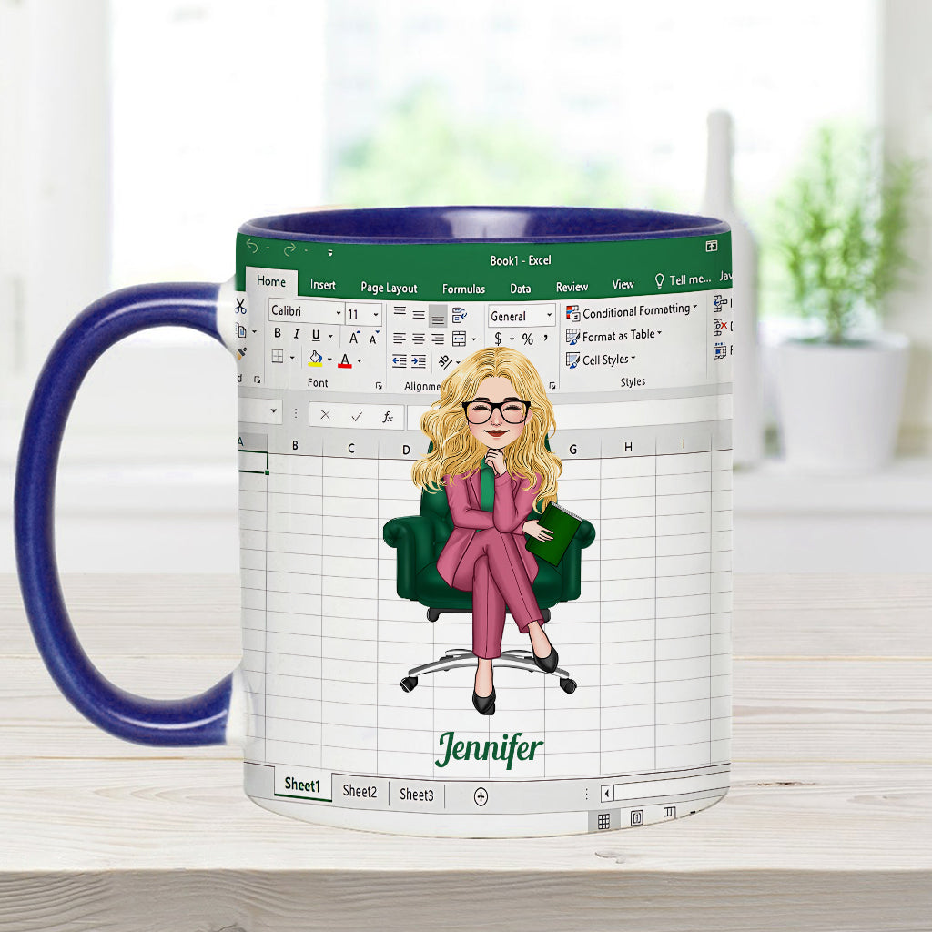 Personalized Accent Mug Custom Colleague Gift with Name