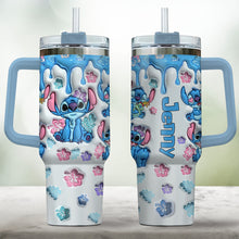 Load image into Gallery viewer, Personalized Ohana Tumbler with Handle Custom Name Gift for Family

