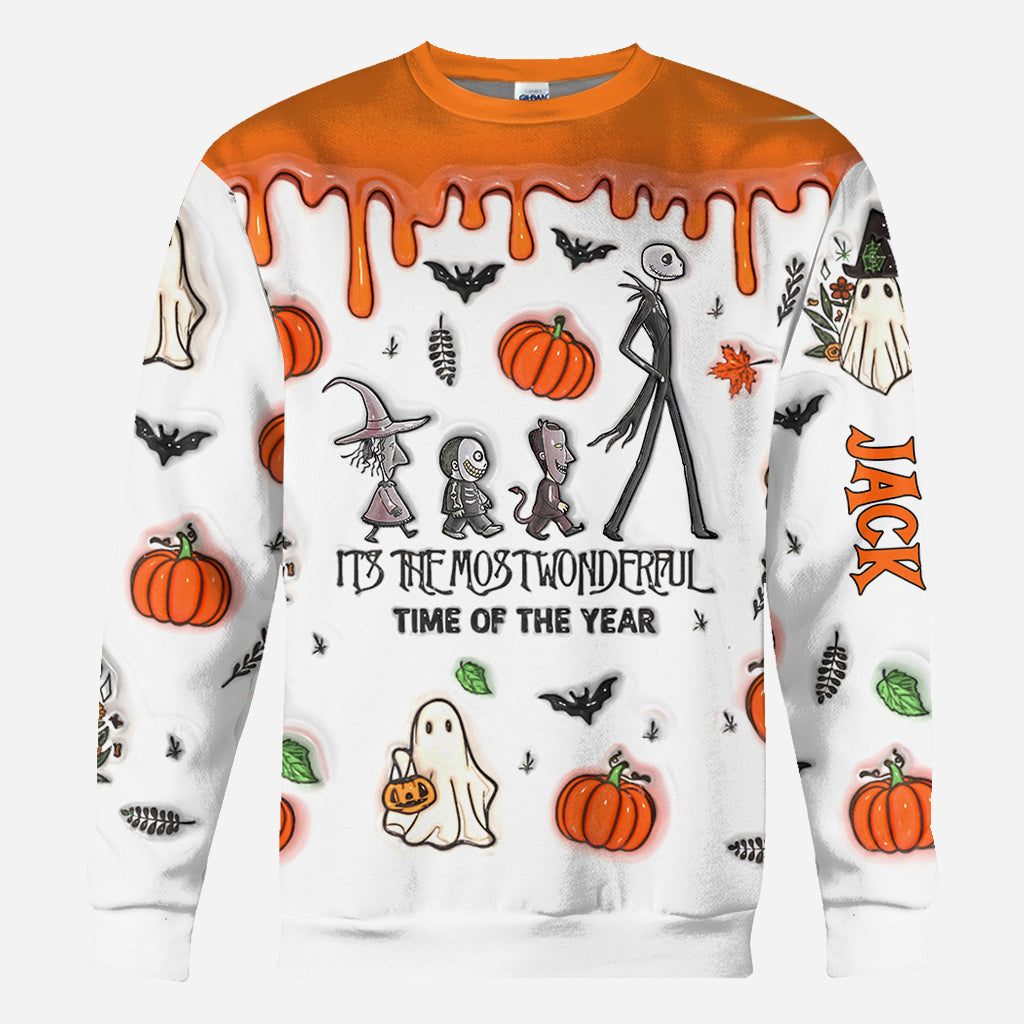 Personalized Nightmare Before Christmas All Over Shirt for Halloween