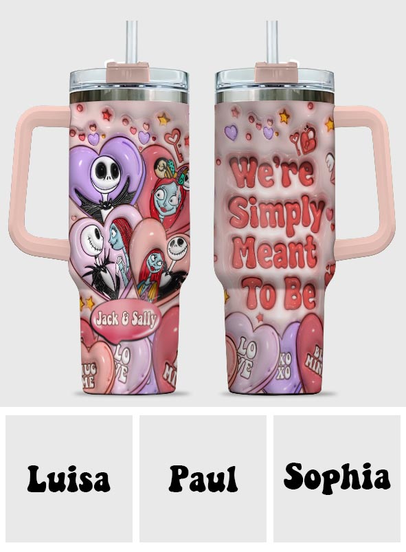 Personalized Tumbler With Handle for Couples | Unique Gift Idea
