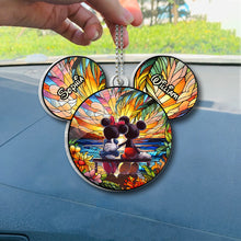 Load image into Gallery viewer, Personalized Car Ornament Transparent Acrylic for Couples
