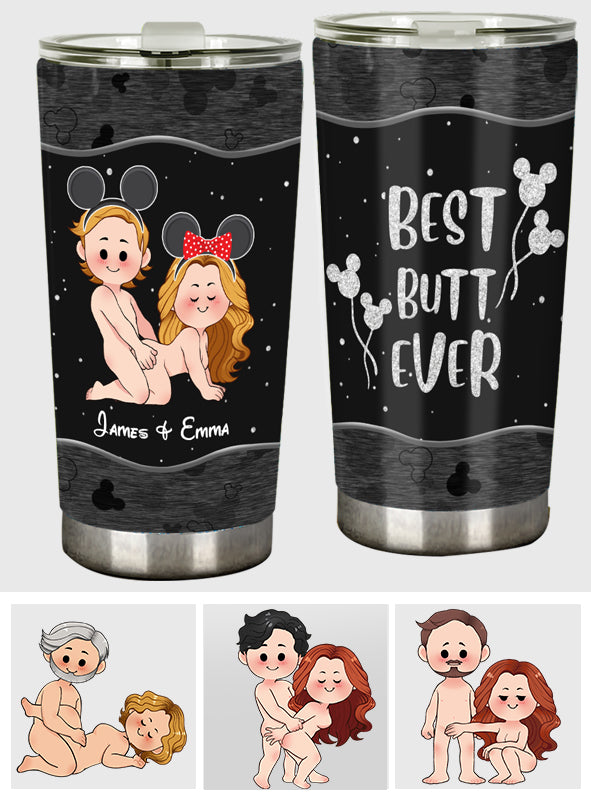 Personalized Naughty Mouse Tumbler Custom Name Gift for Couples