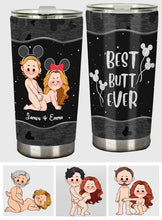 Load image into Gallery viewer, Personalized Naughty Mouse Tumbler Custom Name Gift for Couples
