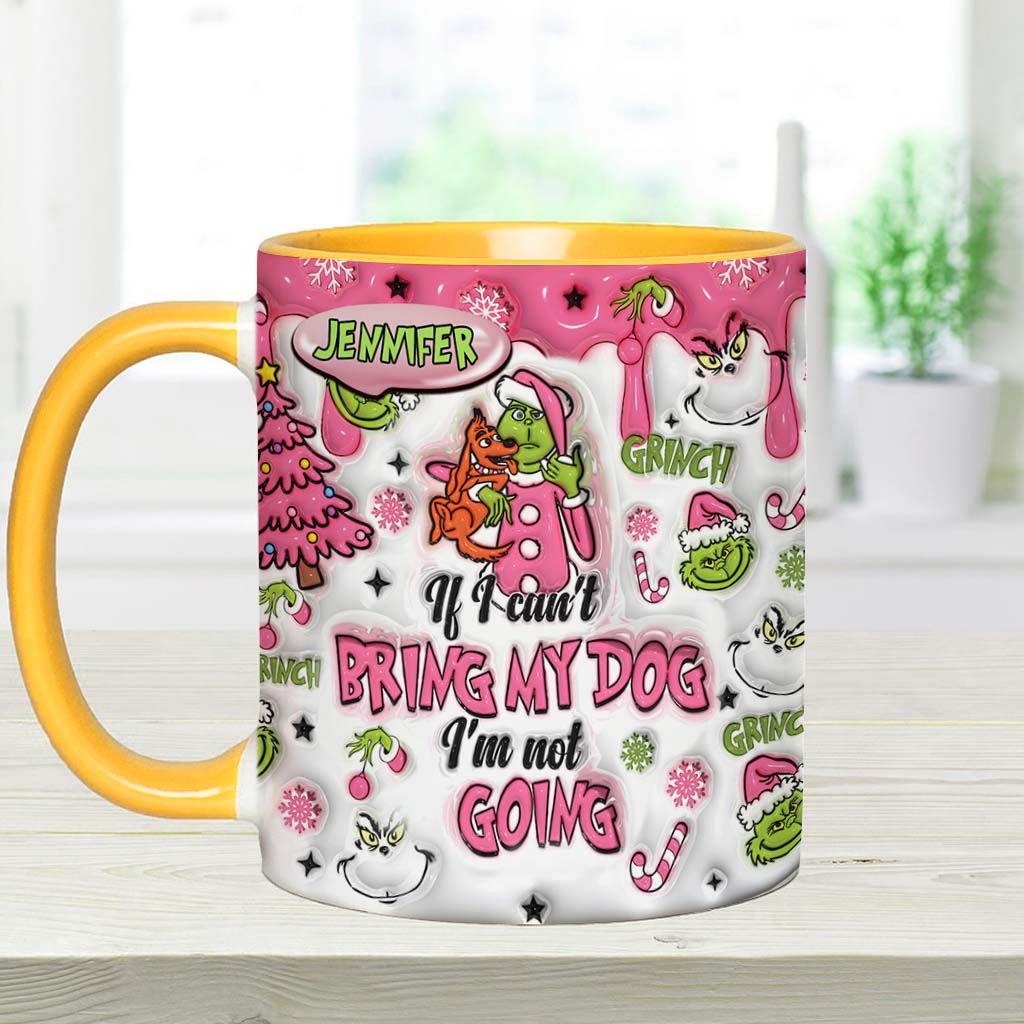 Personalized Grinch Accent Mug Custom Name Gift for Dog Lovers