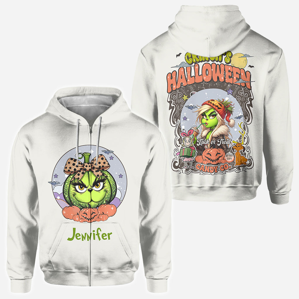 Personalized Christmas All-Over Shirt Cute Pumpkin Design Gift