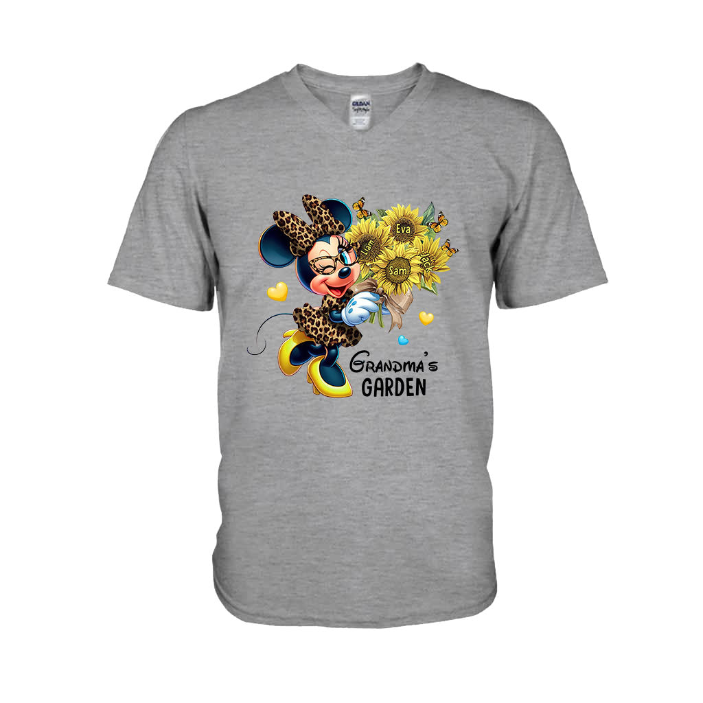 Personalized Grandma's Garden T-shirt & Hoodie with Custom Names Gift