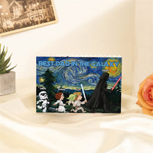 Load image into Gallery viewer, Personalized Best Dad in the Galaxy Building Block Set Gift
