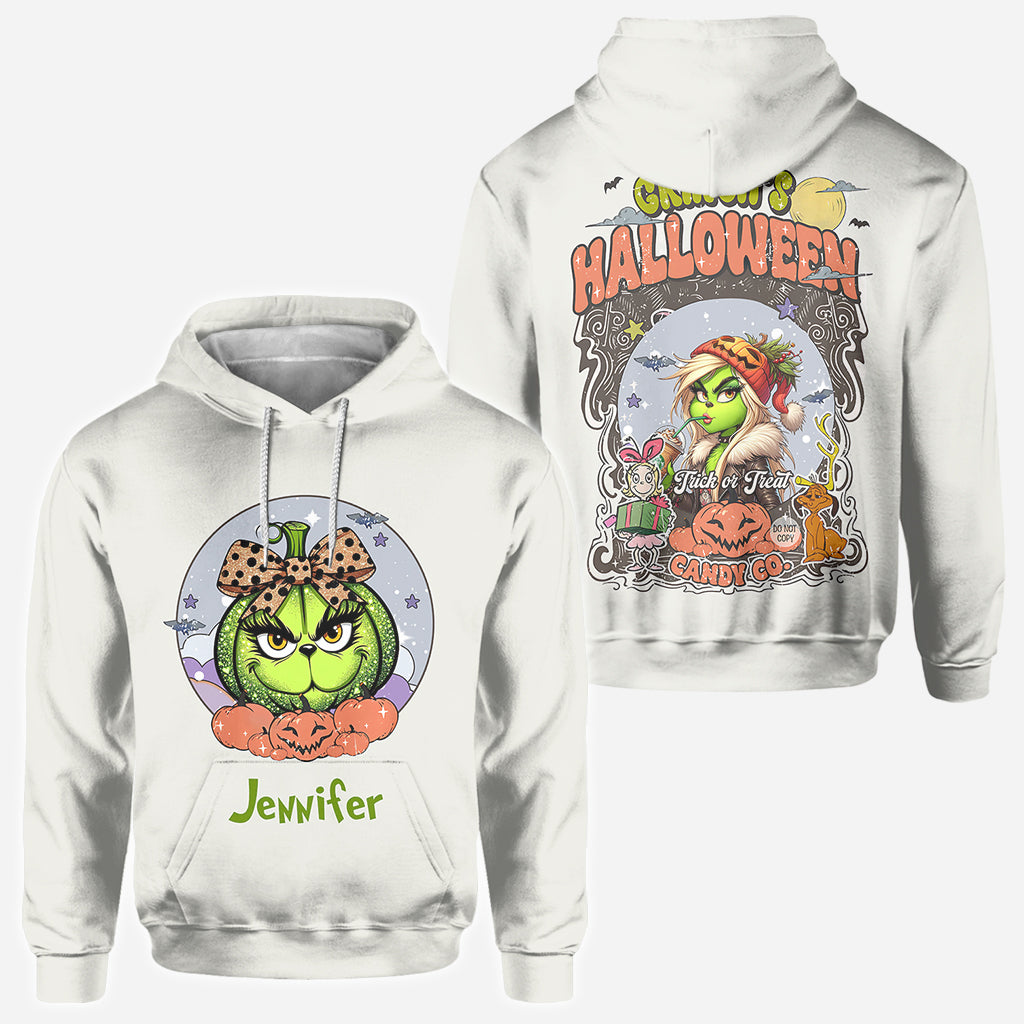 Personalized Christmas All-Over Shirt Cute Pumpkin Design Gift