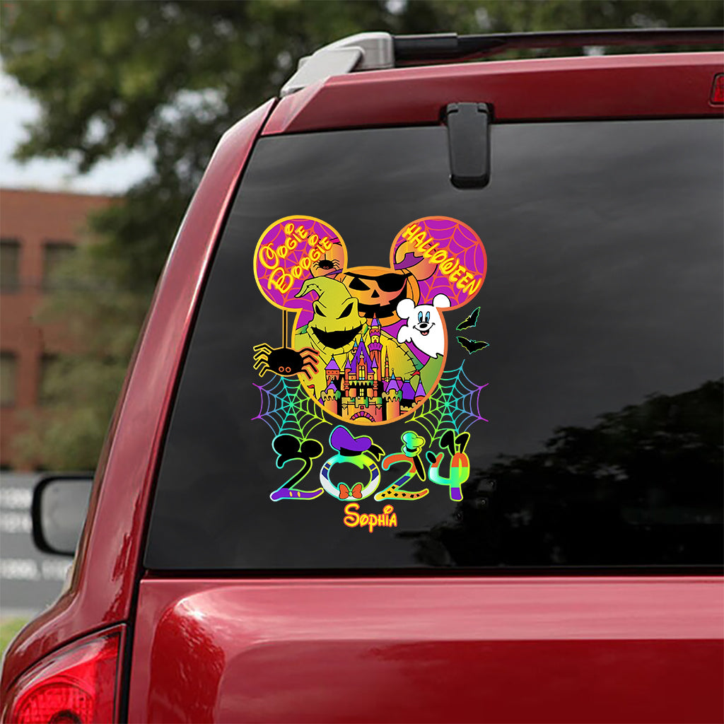 Personalized Halloween Mouse Decal Custom Name Gift
