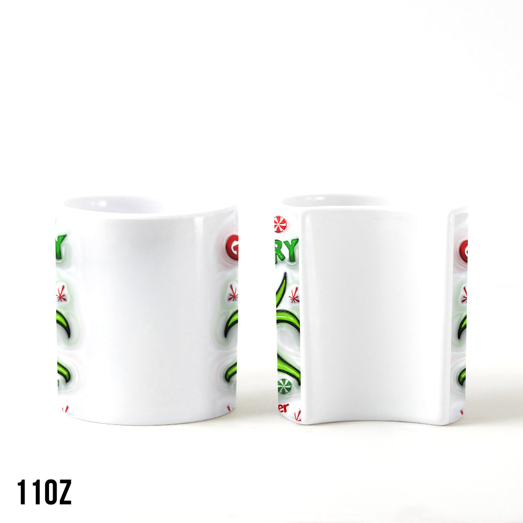 Personalized Couple Matching Heart Handle Mugs Christmas Gift