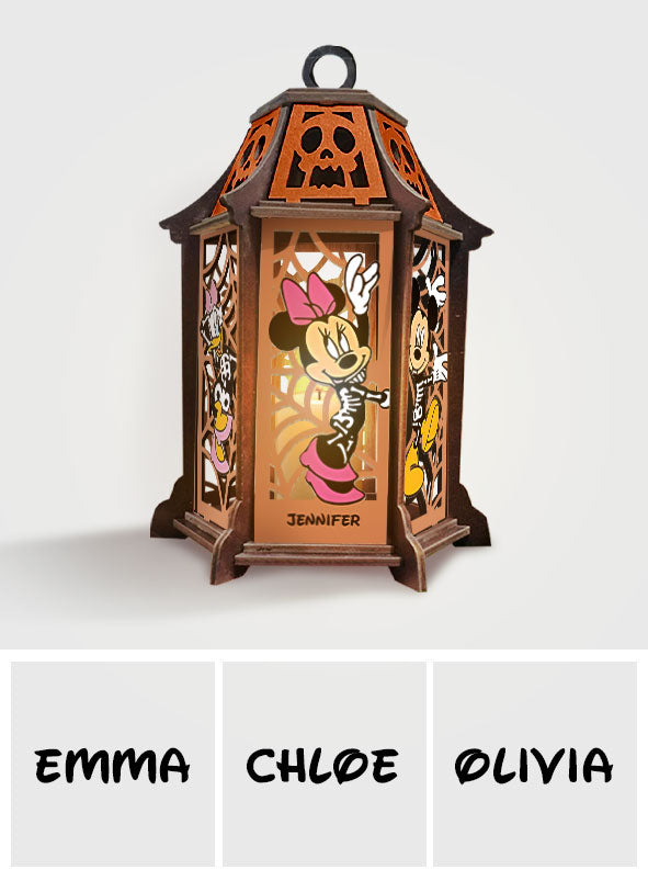 Personalized Laser Cut Halloween Lantern with Custom Name