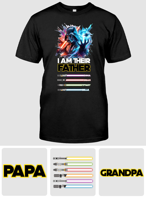 Personalized I Am Their Father T-shirt Gift for Dad
