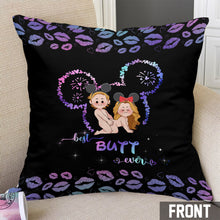Load image into Gallery viewer, Personalized Best Butt Ever Mouse Ears Throw Pillow for Couples
