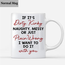 Load image into Gallery viewer, Personalized Kinky Couple Mug Custom Name Gift for Valentine's Day
