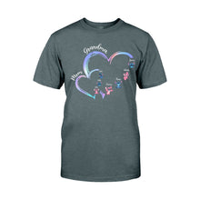Load image into Gallery viewer, Personalized Grandma T-Shirt &amp; Hoodie with Ohana Design for Family Gifts
