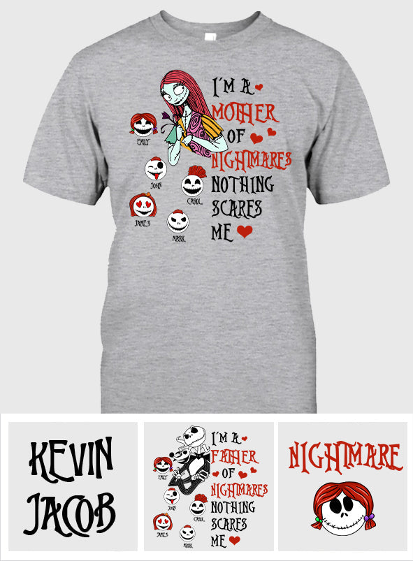 Personalized Nightmare T-shirt and Hoodie Gift for Dad | Halloween & Father's Day