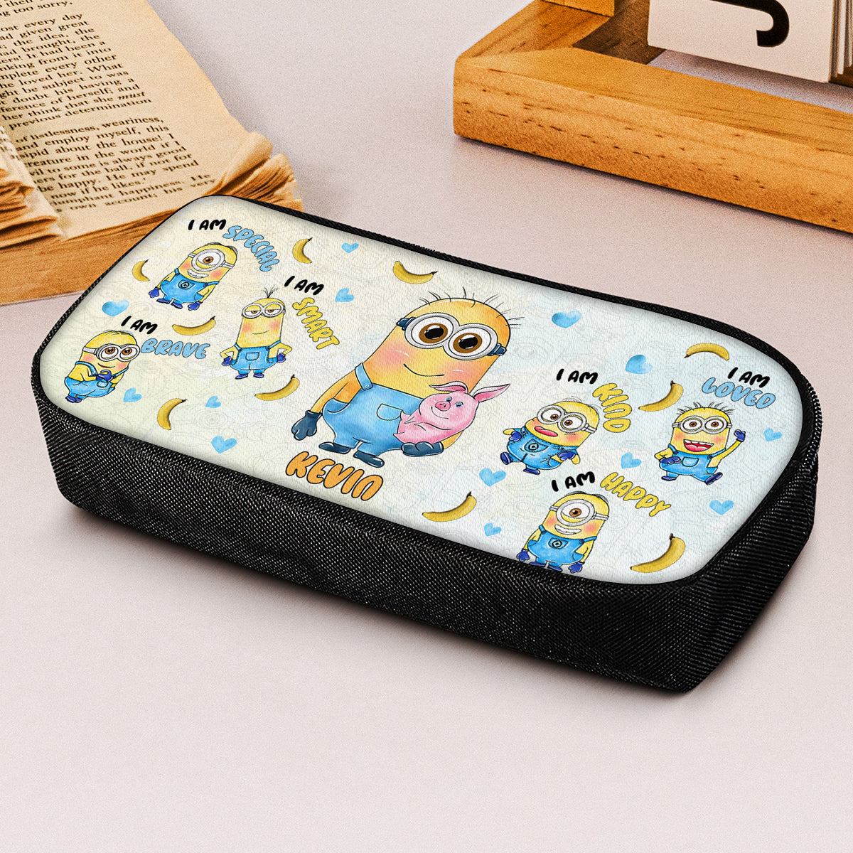 Personalized Minion Pencil Case Custom Name Back to School Gift