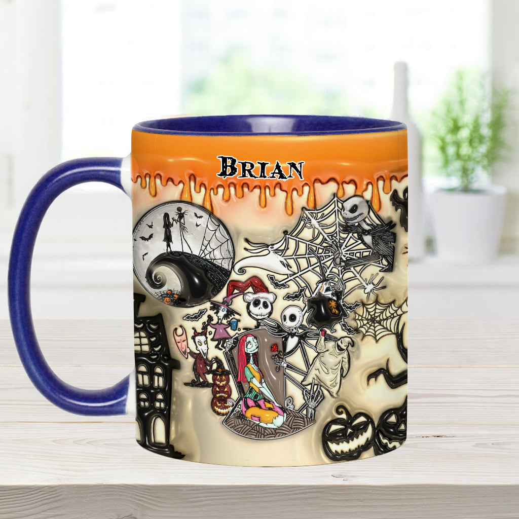 Personalized Halloween Accent Mug Custom Name Gift Idea