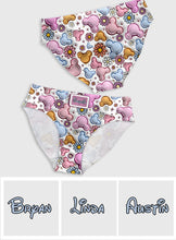 Load image into Gallery viewer, Personalized Cute Mouse Ears Floral Women's Briefs Unique Gift
