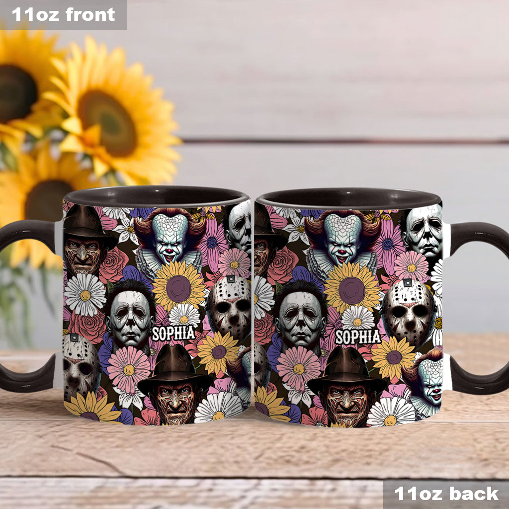 Personalized Horror Accent Mug with Custom Name for Fans